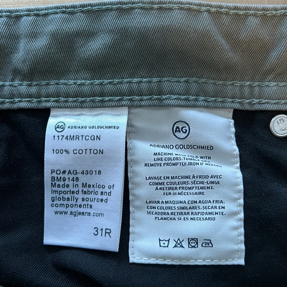 AG Adriano Goldschmied The Graduate Tailored Leg Twill Woven Pants Jean, 31 x 33 - Picture 11 of 11